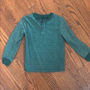 Janie and Jack Green Long Sleeve Tee